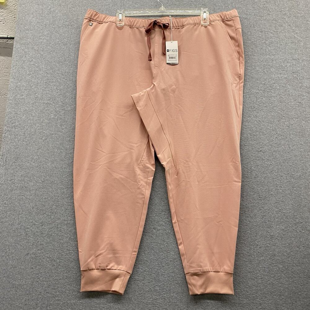 FIGS Tansen Jogger Scrub Pants Men 4XL Pink Sand Drawstring Pockets Po# 5680 NWT